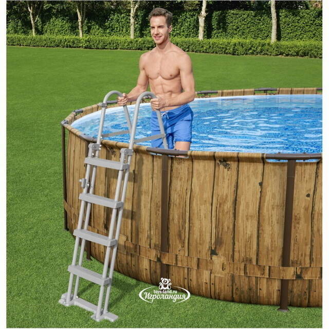 Каркасный бассейн Bestway Power Steel Swim Vista 549*122 см, фильтр-насос, аксессуары Bestway