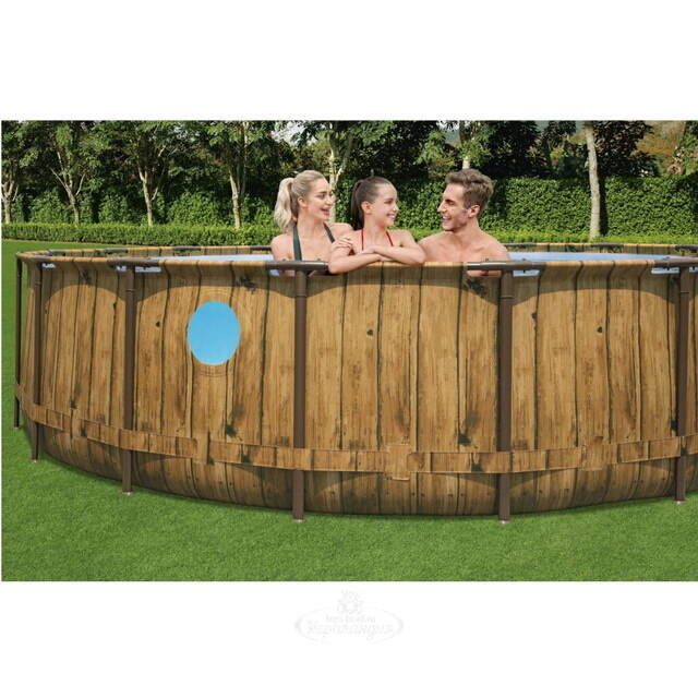 Каркасный бассейн Bestway Power Steel Swim Vista 549*122 см, фильтр-насос, аксессуары Bestway