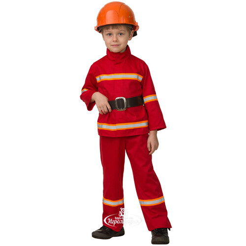 Карнавальный костюм Пожарный, рост 140 см Батик