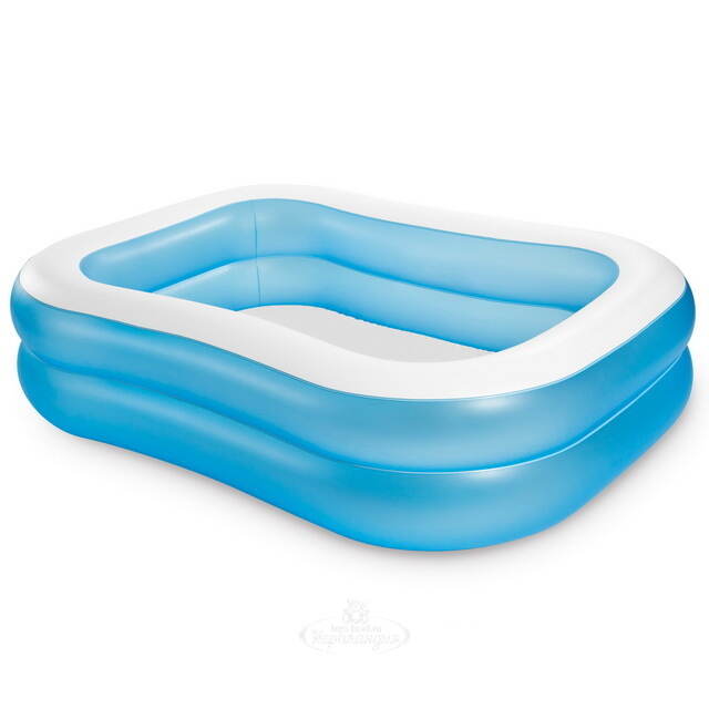 Семейный надувной бассейн Swimming Party 203*152*48 см INTEX