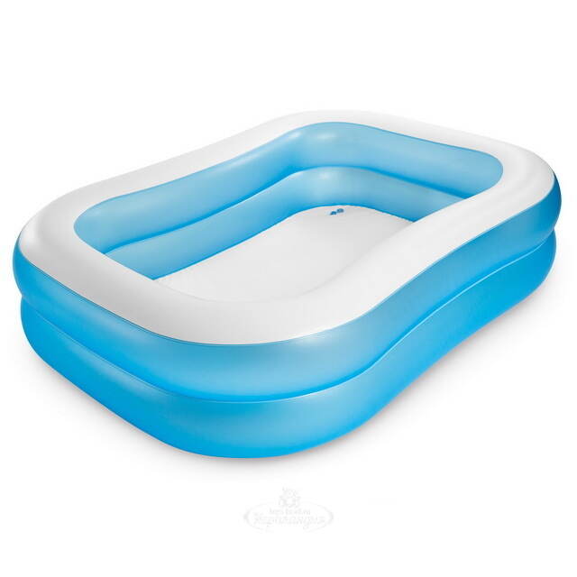 Семейный надувной бассейн Swimming Party 203*152*48 см INTEX