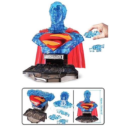 Пазл 3D "Супермен", полупрозрачный, 15 см, 72 элемента Happy Well