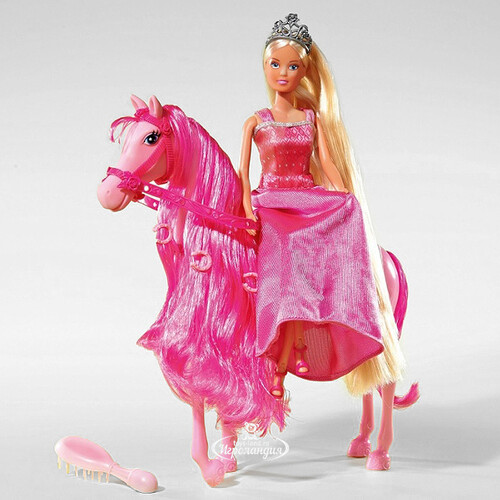 Кукла Штеффи - Принцесса с длинными волосами на лошадке 29 см Simba