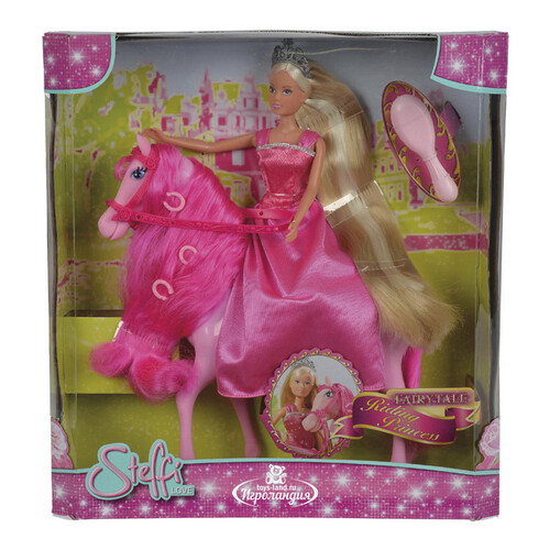 Кукла Штеффи - Принцесса с длинными волосами на лошадке 29 см Simba