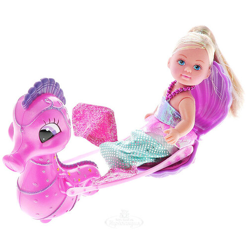 Кукла Еви - русалочка с морским коньком 12 см Simba