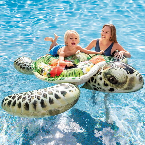 Надувная игрушка Зеленая Морская Черепаха 191*170 см INTEX