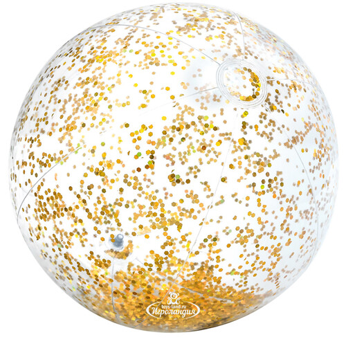 Надувной пляжный мяч Золотой Блеск 51 см INTEX