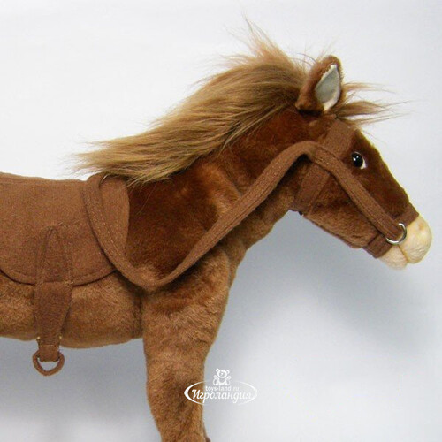 Мягкая игрушка Лошадь оседланная рыжая 37 см Hansa Creation