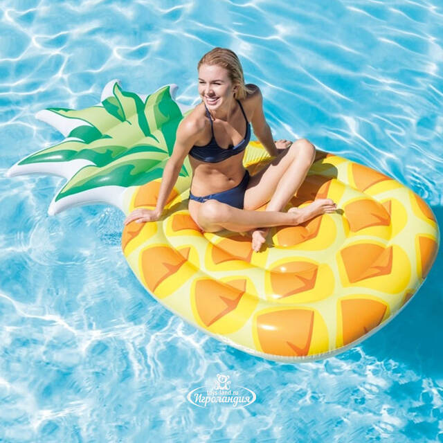 Надувной матрас-плот Ананас 211*114 см INTEX