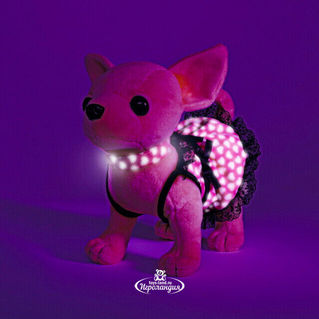 Chi Chi Love Чихуахуа 20 см в светящемся платье с пледом Simba