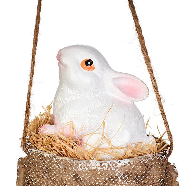 Елочная игрушка Country Bunny 9 см, подвеска Breitner