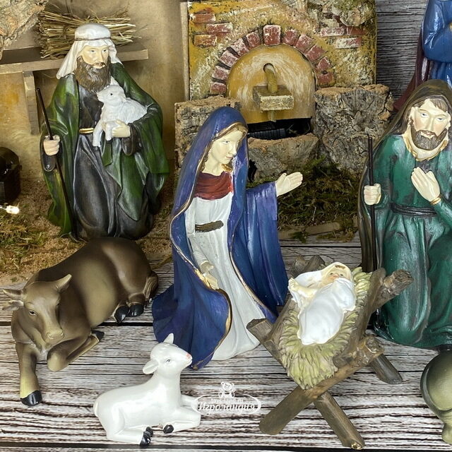 Рождественский вертеп Светлый праздник в Вифлееме 6-26 см, 11 фигурок Kaemingk