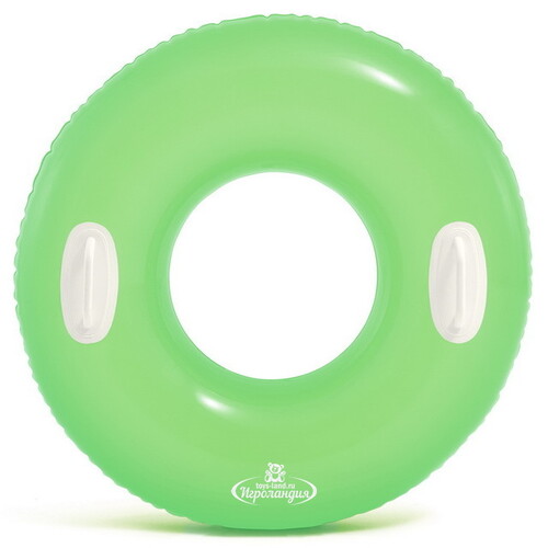 Надувной круг с ручками 76 см зеленый, до 40 кг INTEX