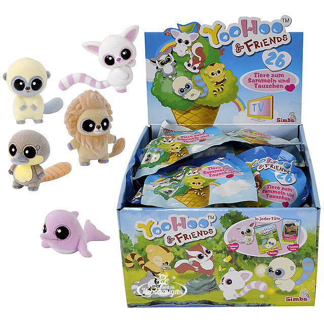 Фигурка Юху и его друзья с карточкой и буклетом 5 см YooHoo&Friends Simba