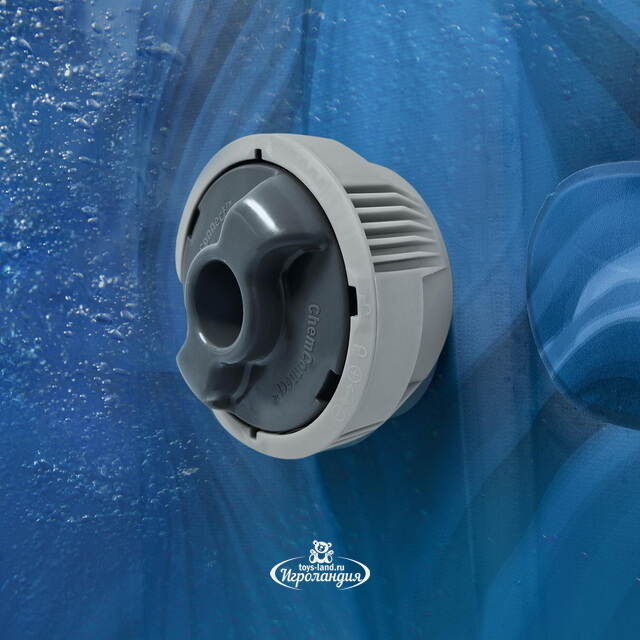 Надувной спа-бассейн 216*80 см 6001T Bestway Santorini Smart HydroJet Pro (Бествей Санторини Смарт Гидроджет Про), теплосберегающий тент, подсветка Bestway (Бествей)