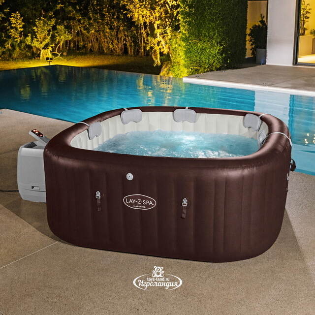 Надувной спа-бассейн 201*80 см 6001U Bestway Maldives Smart HydroJet Pro (Бествей Мальдивы Смарт Гидроджет Про), теплосберегающий тент, подсветка Bestway (Бествей)