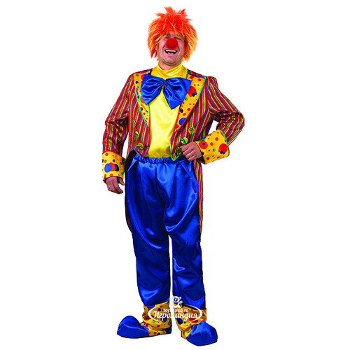 Карнавальный костюм для взрослых Клоун Кеша, 54 размер Батик