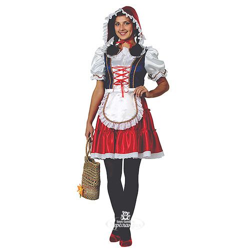 Карнавальный костюм для взрослых Красная Шапочка, 44 размер Батик