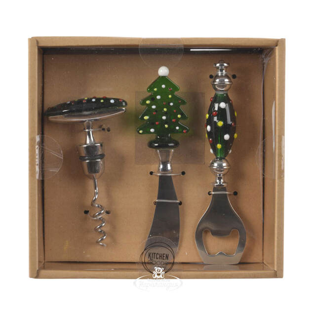 Набор для сервировки Christmas Tree: штопор, открывалка, нож для масла, 11-15 см Kaemingk