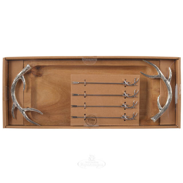 Набор для сервировки закусок Тронхейм: Silver 33 см Kaemingk