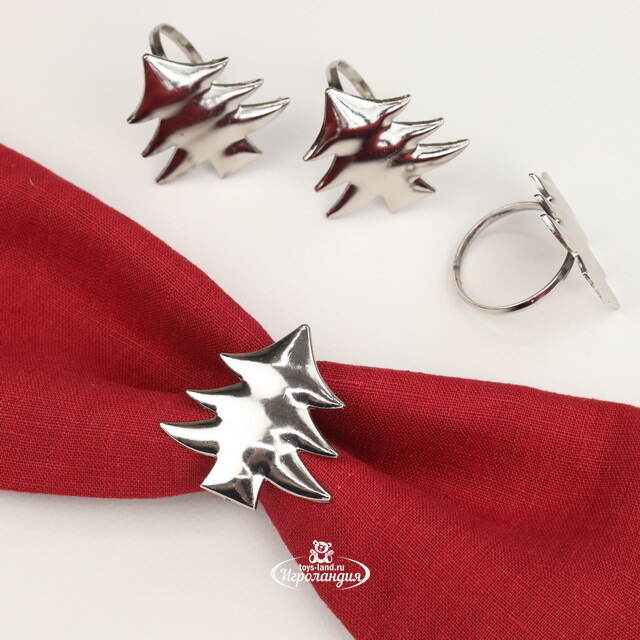 Кольца для салфеток Елочки, 4 шт Kaemingk