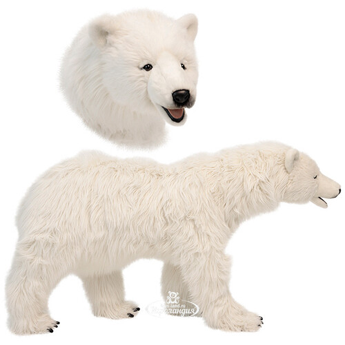 Большая мягкая игрушка Полярный медведь 110 см Hansa Creation