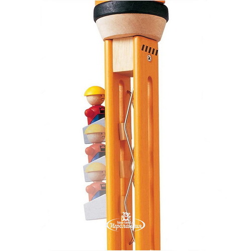 Деревянный подъемный кран с аксессуарами 48*44 см Plan Toys