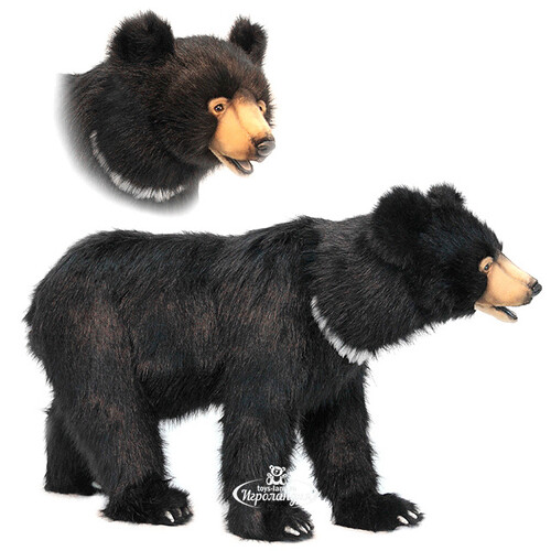 Большая мягкая игрушка Черный медведь 105 см Hansa Creation