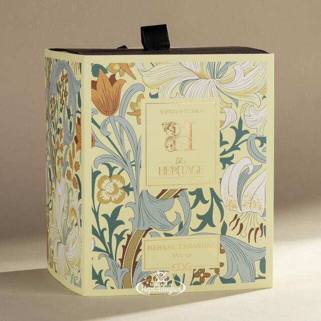 Ароматическая свеча в стакане The Heritage: Луговые Травы 12 см, 40 часов горения EDG