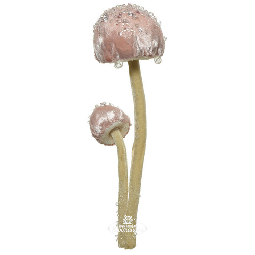Елочная игрушка Грибочки из Неверлэнда 23 см с розовой шляпкой, подвеска Kaemingk