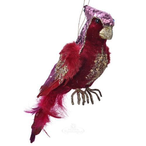 Декоративная фигура Попугай Carnavalle Ruby 34 см Kaemingk