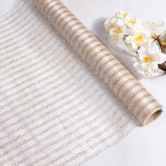 Ткань для декорирования Золотой путь 35*200 см кремовая Kaemingk