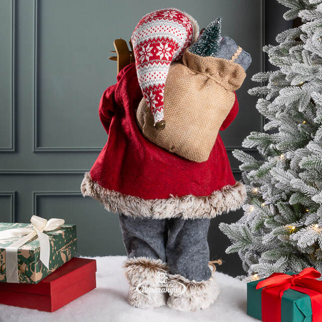 Фигура под елку Санта из сказочного Тронхейма 60 см Kaemingk