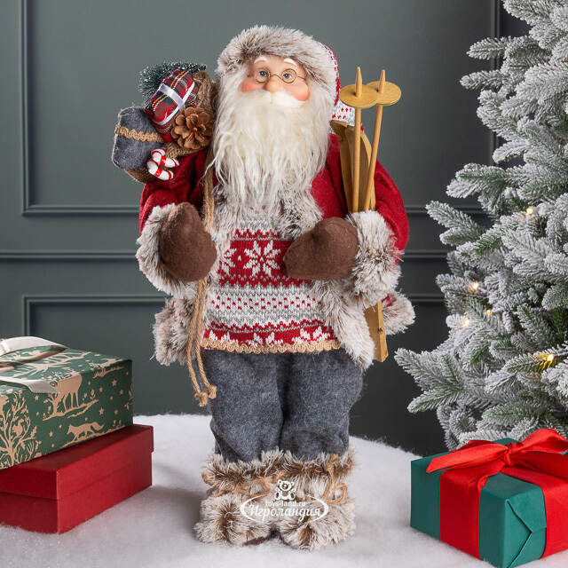 Фигура под елку Санта из сказочного Тронхейма 45 см Kaemingk