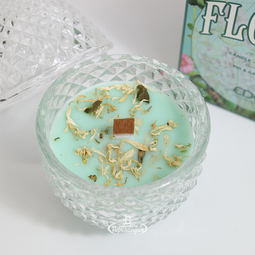 Ароматическая свеча Flora - Fig&Gardenia 12 см, 20 часов горения EDG