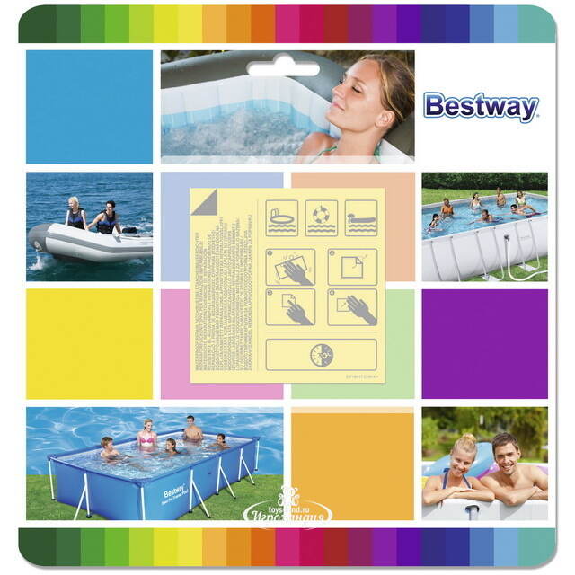 Ремкомплект самоклеющийся для бассейнов и надувных изделий Bestway