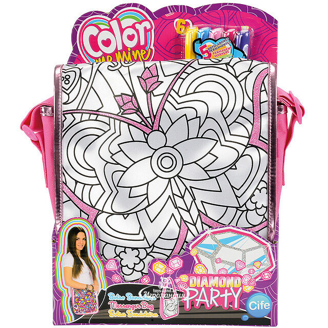 Сумка Алмазный блеск для раскрашивания, 23*27 см Color me mine
