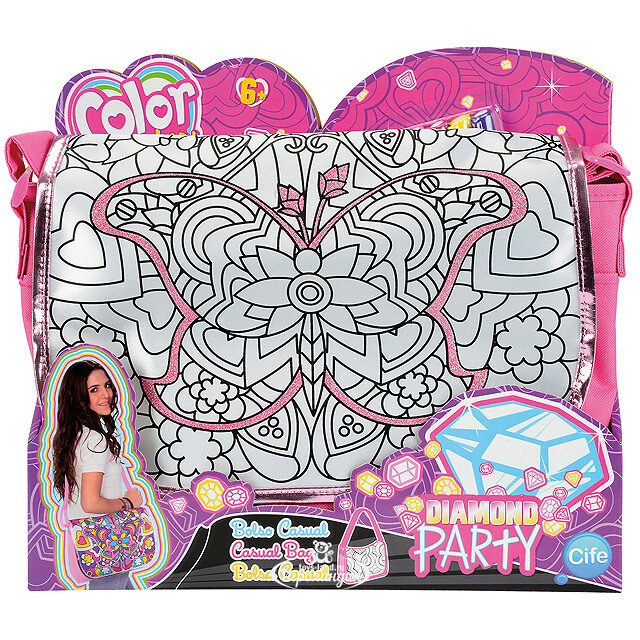 Сумка для раскрашивания Алмазный блеск, 34*27 см Color me mine