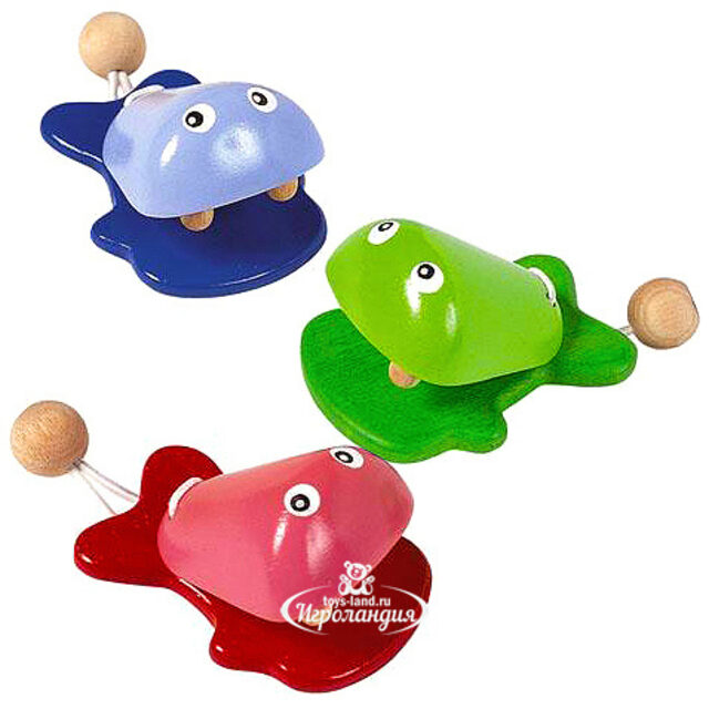 Музыкальная игрушка Кастаньета рыбка 13 см дерево Plan Toys (План Тойс)