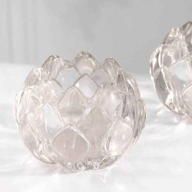 Стеклянный подсвечник для чайной свечи Артишок - Balcombe 8 см Kaemingk