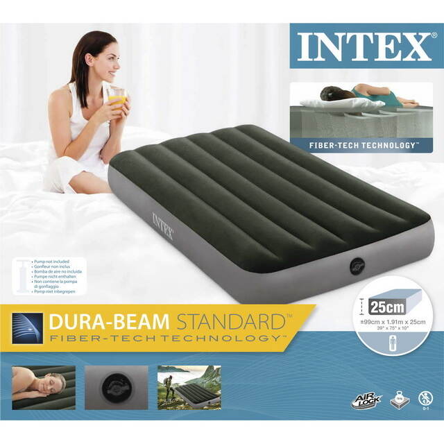 Надувной матрас Prestige Downy Twin, 99*191*25 см INTEX