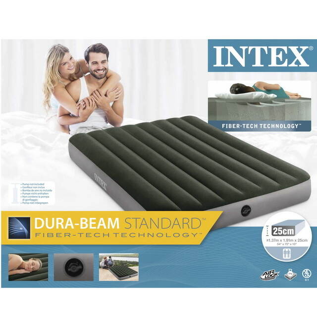 Надувной матрас Prestige Downy Full, 137*191*25 см INTEX