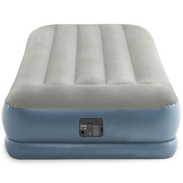 Надувной матрас с насосом Pillow Rest 99*191*30 см INTEX