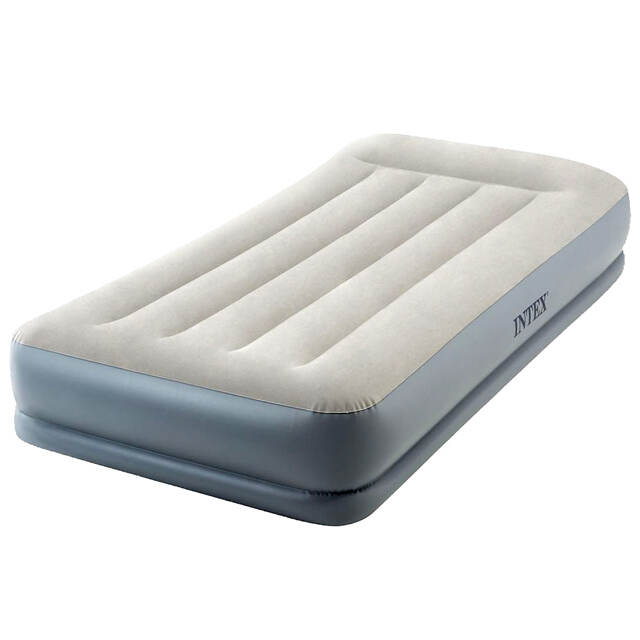 Надувной матрас с насосом Pillow Rest 99*191*30 см INTEX