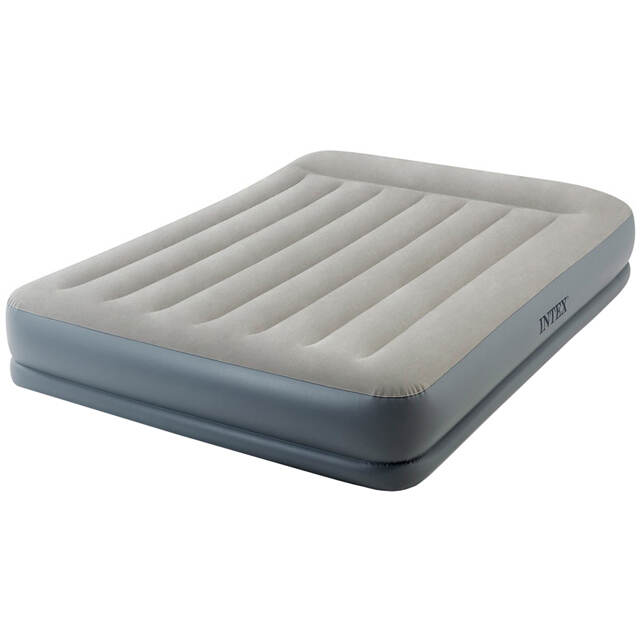 Надувной матрас с насосом Pillow Rest 152*203*30 см INTEX