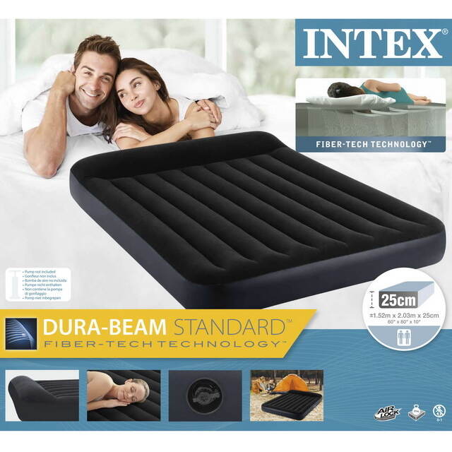 Надувной матрас Pillow Rest Classic 152*203*25 см INTEX