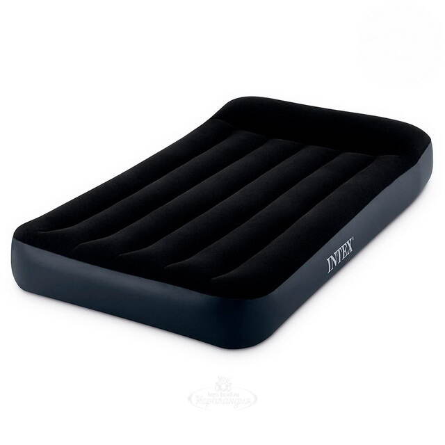 Надувной матрас с насосом Pillow Rest Classic 99*191*25 см INTEX