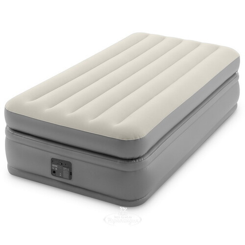 Надувная кровать с насосом Prime Comfort Twin, 99*191*51 см INTEX