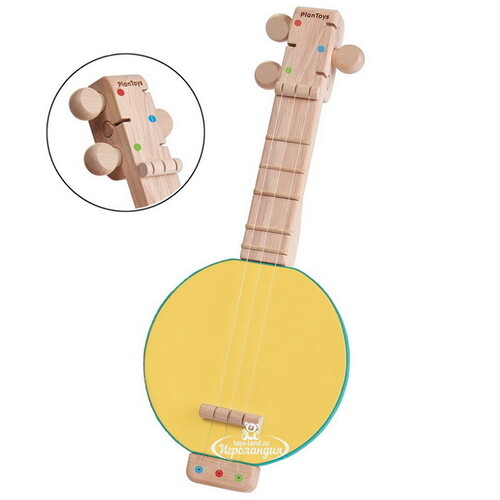 Музыкальная игрушка Банджолеле 37 см, дерево Plan Toys