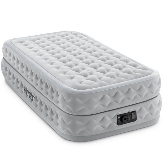 Надувная кровать с насосом Supreme Air-Flow 99*191*51 см INTEX